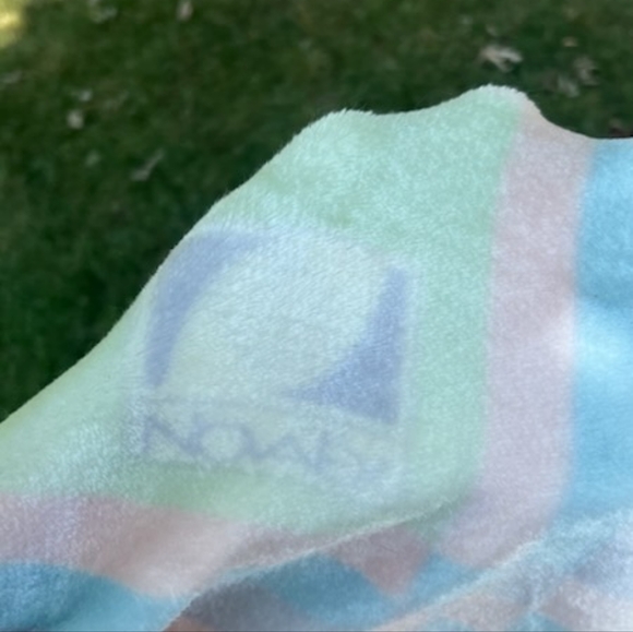 Vintage Novatex Unicorn Baby Blanket Pink 42 X 52 Inch Great Condition - Picture 5 of 6